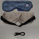 Heated Eye Mask - Cordless Eye Mask for Dry Eyes, FSA - HSA Eligible, Eye Relief, Improved Sleep, Washable Eye Heating pad for Travel and with Replaceable Shell (Gray)