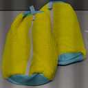 Shoe Washing Machine Bag: Laundry Shoe Bag for Washer and Dryer - 2pc Reusable Shoe Cleaning Bag for Sneaker Tennis Shoes Unstain Cleaner Kit (Yellow 2pcs), 15"L x 7"W x 7"H