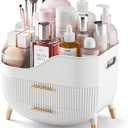 Pajiriona Makeup Organizer with Drawers,Skincare Organizer for Vanity,Storage Box with Handle,Large Cosmetic Display Case for Dresser, Bathroom Countertop