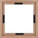 MCS Canvas Float Frames 12x12 Frame, Walnut Woodgrain Square Frame for Finished Canvases, Vertical & Horizontal Wall Hanging Frame for Canvas Paintings (1-Pack)