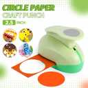 UCEC Circle Punch, 2.5 Inch Circle Hole Punch, Craft Paper Punches Circles Craft Punch Cutters for Handmade Crafting Scrapbooking Cards Arts Fun Projects
