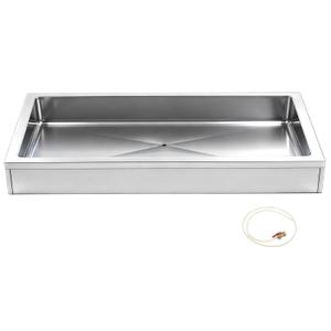 Large Ice Food Buffet Server, 48" L x 24" w x 8" h Cold Commercial Stainless Steel Buffet Tray with Cooling, Insulated Chilled Serving Tray for Food, Seafood, Fruit Display