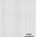 FONESO Acoustic Panels, High Density Sound Absorbing Panels for Walls, Acoustic Foam Panels Fire Resistant for Noise Dampening,Sound Panels (59''X24''X2''(2 PCS) White)