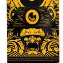 PINESKY 41 Inch Longboard Skateboard Complete Skateboard Cruiser for Cruising, Carving Free-Style and Downhill with T-Tool（Skull）