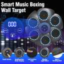 2026 Music Boxing Machine,Bluetooth Smart Traineing Machine with Boxing Gloves,Suitable for Adults and Kids Interactive Boxing Target Wall Mounted,Boxing Equipment for Homes, Offices, and Gyms