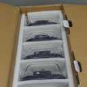 BOROHOUSE 5Pack Borosilicate Glass Containers with Tempered Lids, 35.2oz/4.4 Cup Airtight Meal Prep Set, Microwave/Freezer Safe (Blue)