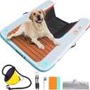Inflatable Dock, Load-Bearing 200 pounds, Dog pet ramp, Suitable for Swimming Pools, Boat Docks, Lakes, Beach use Water Sports Platform.