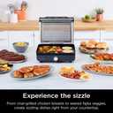 Ninja Griddle and Indoor Grill, 14, Electric Grill, For Steak, Burgers, Salmon, Veggies, and More, Pancake Griddle, Nonstick, Dishwasher Safe, 500F, Even Cooking, Silver, GR101