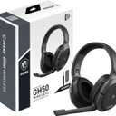 MSI Immerse GH50 Wireless Gaming Headset  22 Hr Battery Life, 50mm Neodymium Drivers, Detachable Omnidirectional Mic, Lightweight Comfort, Cross Platform Connectivity