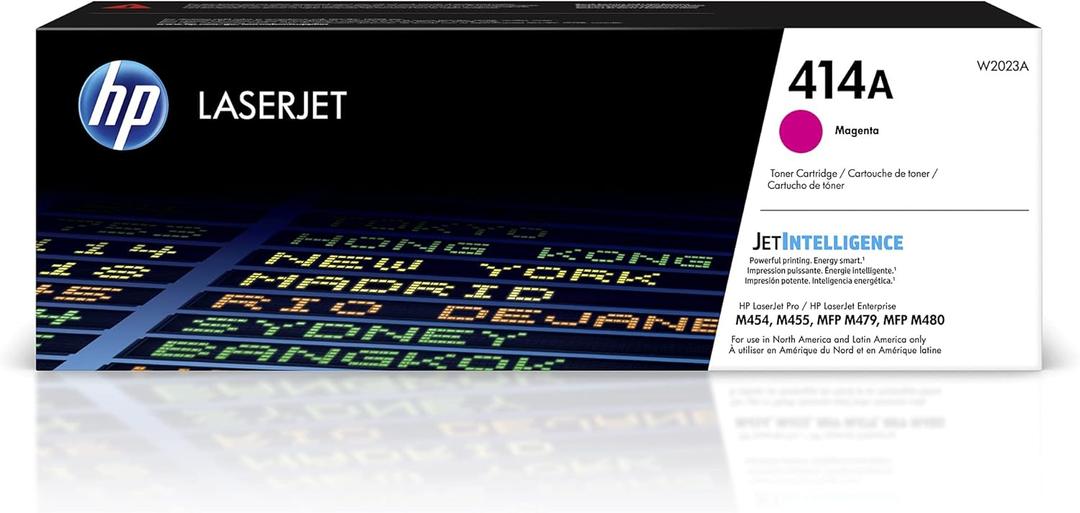 HP 414A Magenta Toner Cartridge | Works with Color LaserJet Enterprise M455dn, MFP M480f, Pro M454, MFP M479 Series | W2023A