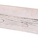 Rustic Wooden Serving Trays Rectangular with Handle,Ottoman Tray for Living Room 16 Inch Long for Serving (whitewashed)