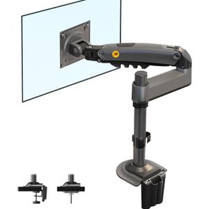 NB North Bayou Monitor Desk Mount Long Arm for Monitors Within 4.4 to 19.8lbs Ultra Wide Full Motion Swivel Height Adjustable Monitor Stand H100