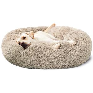 Hachikitty Calming Donut Cuddler Dog Bed, Large, 30'' (Taupe) Hachikitty Calming Donut Cuddler Dog Bed, Large, 30'' (Taupe)