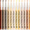 Skin Tone Acrylic Paint Pens, Paint Markers for Wood,Glass,Fabric,Rocks Painting Paint Pens (0.7skin tone)