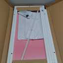 Pamray 32 Inch Computer Desk for Small Spaces with Storage Bag, Home Office Work Desk with Headphone Hook, Small Office Desk Study Writing Table (Pink)