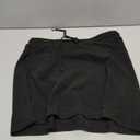 Women's Mini Skirt Summer White Black Drawstring High Waist Short Pencil Skirts Athletic Flowy Skirt, XL