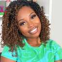 Aksice 10 Inch Yanky Twist Crochet Hair Pre-looped 8 Packs Ombre Brown Spring Twists Hair Senegalese Twist Crochet Hair with Curly Ends Synthetic Crochet Braids (1B/30#)