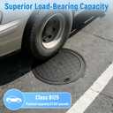 24in Round Cast Iron Manhole Cover and Frame