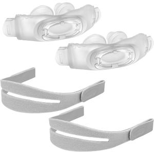 2 Packs Replacement P30i Pillow Cushion(S) with Strap for Airfit P30i | Including 2 Pcs Cushion and 2 Pcs Head Strap, Washable and Reusable Without Replace Filter, Great-Value Supplies by Medihealer