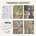 DIY Miniature House Kit,Hunting Cabin House Kit with Furniture Retro Creative Room with LED 3D Wooden Puzzles Crafts Model Building Kit Decor Adults Teens Birthday