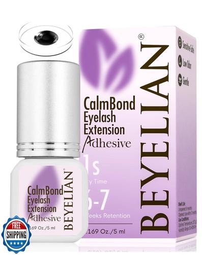BEYELIAN Sensitive Eyelash Extension Glue 0.17fl.oz/5ml / 1Sec Drying Time/Retention – 6-7 Weeks/Black Adhesive/Professional Hypoallergenic Formaldehyde-Free Lash Extension Glue Supplies