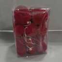 30pcs Velvet Christmas Ball Ornaments, Flocked Shatterproof Christmas Ornaments Hanging Xmas Tree Decorations Set for Home Party Holiday Decor (Multi-Size, Burgundy)