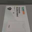 Titanium Cutting Board Double Sided Food Grade, Pure Titanium/PP for Kitchen, Cutting Board Easy to Clean[15.5*10.5+12*8.5] (Silver)