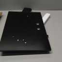 Hemudu Universal Swivel TV Stand/Base Table Top TV Stand for 21 to 50 inch TVs with 90 Degree Swivel, 4 Level Height Adjustable, Heavy Duty Tempered Glass Base, Holds up to 99lbs, HT02B-002