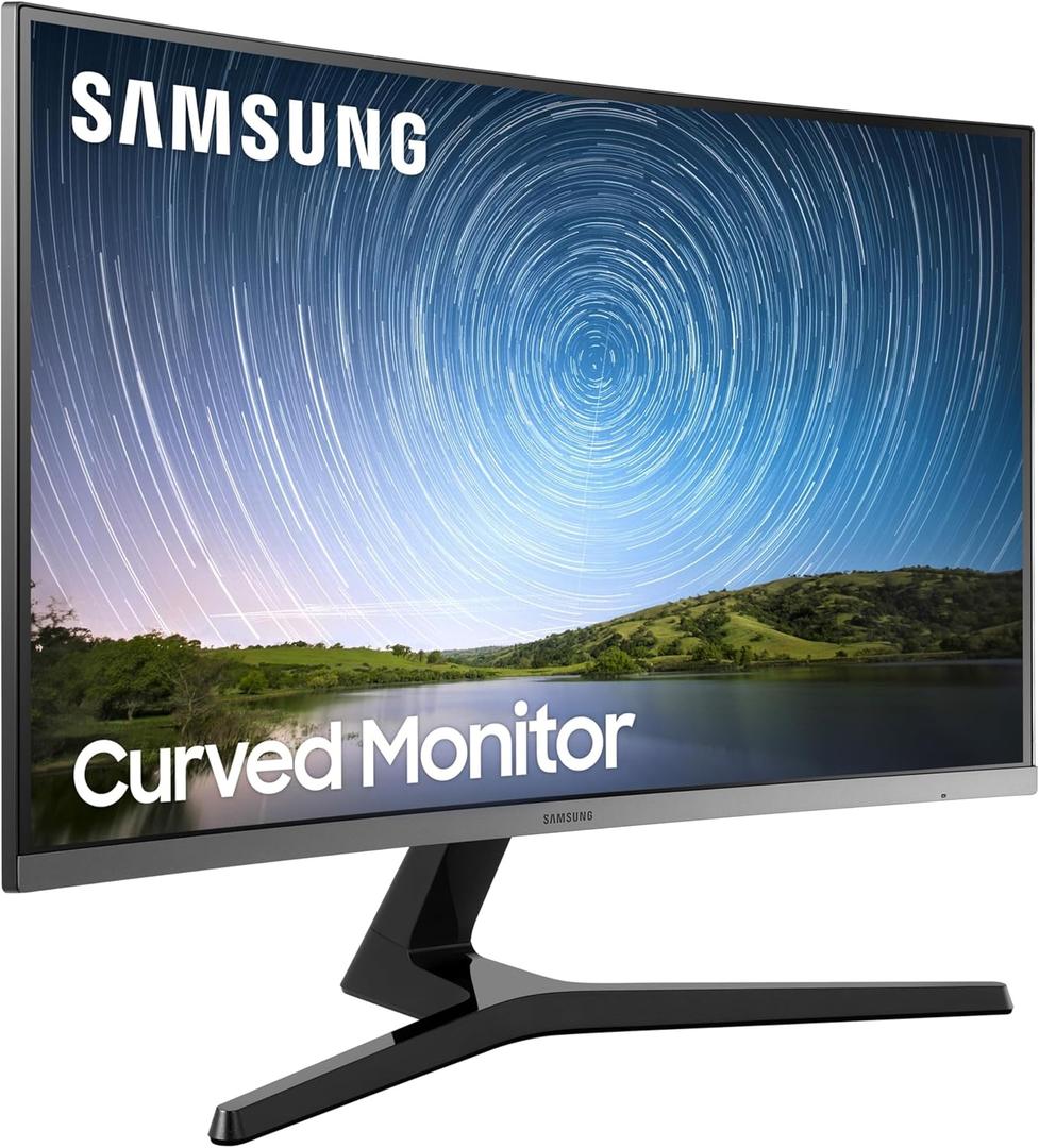 SAMSUNG 27-Inch CR50 Frameless Curved Gaming Monitor (LC27R500FHNXZA) 60Hz Refresh, Computer Monitor, 1920 x 1080p Resolution, 4ms Response, FreeSync, HDMI,Black