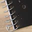 Five Star Spiral Notebook + Study App, 5 Subject, College Ruled Paper, 8-1/2" x 11", 200 Sheets, Fights Ink Bleed, Water Resistant Cover, Black (72081)