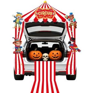  Trunk or Treat Car Decorations Kit for SUV Halloween Circus Carnival Decoration Clown Halloween Decorations for Outdoor Party Supplies Car Archway Garage Decor : Patio, Lawn & Garden