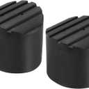 PATIKIL Ladder Non Slip Feet 3"/76mm, 2Pcs Rubber Round Foot Protective Mat Cushion Replacement for Telescopic Folding Extension Ladder Protection, Black