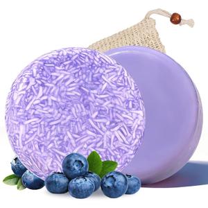 Blueberry Fields Shampoo & Conditioner Bundle Natural Blueberry Fields Soap Bar Set for Thinning & Dry Hair Nourishing and repairing Leaves Hair Soft and Smooth Suitable for All Hair Types (1Set)