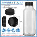 Rozer 50 Pcs Black Plastic Bottle Caps 38 mm for Empty Juice Bottles, Tamper Seal Lids Container Lids Bottle Caps for Crafts DIY, 4, 8, 12, 16, and 32 oz Container