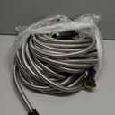 Metal Garden Hose 20 ft Connector, Stainless Steel Long Hose Extension Adapter for Hose Reel, Small, Flexible, Lightweight & Heavy Duty Water Pipe, No Kinking Short Outdoor Water Hose for Yard 20 Feet