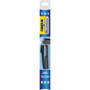 Rain-X 850210 RearView Wiper Blade 10", OEM Replacement Rear Windshield Wiper, Interchangeable Adapter for Easy Installation, All-Weather & All-Season Performance, Composite