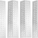 Stainless Steel Flame Tamers, 4 PC Grill Heat Plate Gas Replacement for Bull BBQ Grills, Fit for Angus, Brahma, 7-Burner, 4-Burner, 5-Burner Grill Models, Grill Parts Replace for 16631, 16521