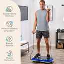 Lifepro Waver Vibration Plate Exercise Machine High-Intensity Vibration Plate for Lymphatic Drainage Full-Body Workout Vibrating Platform with Loop Bands Fitness Equipment for Strength & Toning