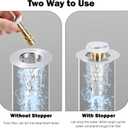 Bathroom Sink Drain Stoppers with Hair Catcher for 1.15-1.3 in, Universal Pop Up Filter Stainless Steel Sink Drain Stopper Anteecana