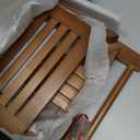 Forevich Bamboo Shower Bench Stool with Storage Shelf Waterproof Shower Chair Spa Bath Seat Excellent for Indoor Use Chestnut Brown (23.7 x 15.1 x 18.4 inches Chestnut Brown)