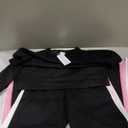 XIEERDUO 2 Piece Sets for Women Fall Fashion Must Have Teachers Airport Outfits 2025 Winter Clothing Lounge Sets Sweatsuits (Medium, Black Pink)