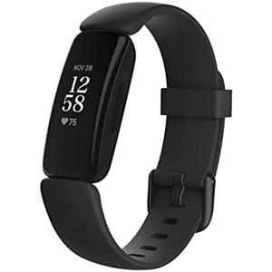 Fitbit Inspire 2 Health & Fitness Tracker, 24/7 Heart Rate, Black/Black, One Size (S & L Bands Included)