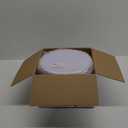 SUT 72 Pcs White Plates Disposable, White Plastic Plates With Gold Trim, 10.25 Inch Gold Dinner Plates, Fancy Plastic Plates, Plates Disposable Heavy Duty for Wedding, Parties, Banquets