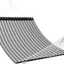 Patio Watcher 13 FT Quick Dry Textilene Hammock - Outdoor Double Hammock - Heavy Duty Hammocks for Outside - 450 lbs Capacity - Grey Plaid