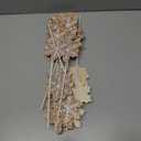 Sosation 6 Pcs 15.8 Inch Christmas Gingerbread Snowflake Picks Gingerbread Snowflake Shape Christmas Tree Sprays Xmas Wooden Ornaments Craft for Xmas Tree Decorations Home Office Vase Party Ornaments