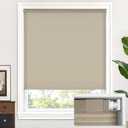 LazBlinds Cordless Cellular Shades, No Tools No Drill Light Filtering Honeycomb Shades Pleated Blinds for Windows, 27'' W x 64'' H, Mocha