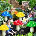 Windpnn 8-Pack Solar Mushroom Lights for Garden Decor, 8 Modes Waterproof Outdoor Garden Mushroom Lamp, Multi-Colored Solar LED Fairy Lights for Christmas Halloween Yard Lawn