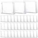 Xuniea 50 Pcs Mini Clear Makeup Bag Small Clear Zipper Pouch Travel Plastic Cosmetic Organizer Waterproof for Toiletries Swimsuit Bikini Bathing Suit(8.6'',Transparent)
