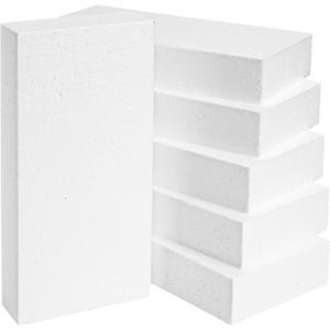 Juvale Rectangle Foam Blocks for Crafts, Floral Arrangements, DIY School Projects (12 x 6 x 2 Inch) 6 Pack Floral Foam