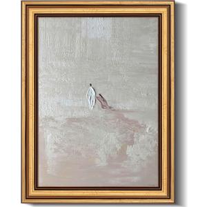 Gold Framed Jesus Healing Wall Art Woman Touches The Hem Of Jesus' Skirt Christian picture Wall Decor Minimalist Bible Stories Poster Print Artwork for Prayer Room Bedroom Home Decoration 2D